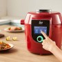 Autocuiseur intelligent connecté avec recettes LEO rouge Kitchencook