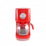 Cafetière style rétro avec filtre nylon réutilisable RETRO COFFEE rouge Kitchencook