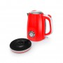 Bouilloire style rétro avec filtre calcaire RETRO TEA rouge Kitchencook