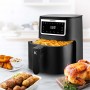 Friteuse Sans Huile de 4L noire avec 8 programmes AIRMED4_BLACK de Kitchencook