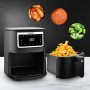 Friteuse Sans Huile de 4L noire avec 8 programmes AIRMED4_BLACK de Kitchencook