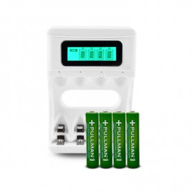 Pack avec Chargeur et Piles Rechargeables POWERSET AAA de Pullman