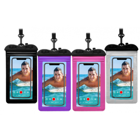 4 Housses de Téléphone avec Cordon WATERPROOF WATERPHONE de PULLMAN