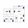 Pack de 2 Enceintes Wifi BLuetooth Multiroom blanches MR50 WHITE x2 de Blaupunkt