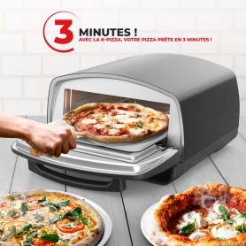 Four à pizza d’intérieur K-PIZZA 2000W avec fenêtre de KITCHENCOOK