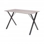 COUNTRY TABLE + 4 CHAISE - EN MDF FINITION PVC - COULEUR GRIS ET NOIR HT20C205