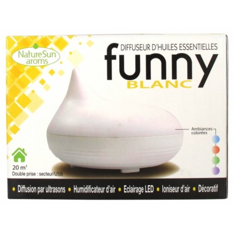 DIFFUSEUR D'HUILES ESSENTIELLES FUNNY BLANC NATURESUN AROMS