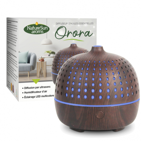 DIFFUSEUR D'HUILES ESSENTIELLES ORORA BOIS FONCÉ NATUR'SUN AROMS