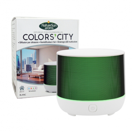 DIFFUSEUR D'HUILES ESSENTIELLES COLOR’S CITY BLANC NATUR'SUN AROMS