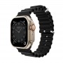 MONTRE CONNECTÉE CADRAN GOLD 2 BRACELETS SILICONE NOIR ET ROSE INWATCH I GOLD ICONIC