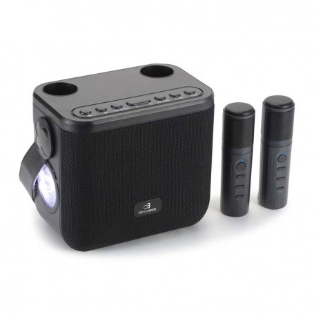 ENCEINTE PORTABLE KARAOKÉ 2 MICROS DBE50 BLACK DYNABASS