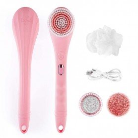 Brosse de douche électrique rose sans fil 4en1 CLEANBODY Yoghi