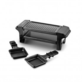 RACLETTE GRILL 2 PERSONNES 350W – RC RIGI BLACK KITCHENCOOK