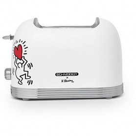 Grille pain 2 fentes 815w SCTO2KTECW SCHNEIDER x keith haring