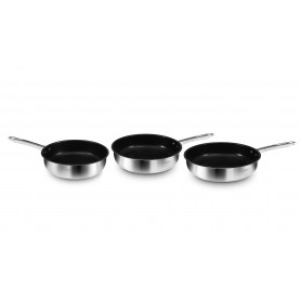 Lot de 3 casseroles aluminium 16, 18 et 20 cm CINTA TFI DURAND DUPONT