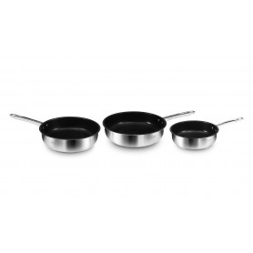 Lot de 3 poêles 20, 24 et 28 cm LOLA Kitchencook