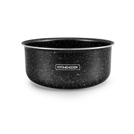 Casserole aluminium 18 cm effet pierre STONED_CAS18_TFI Kitchecook