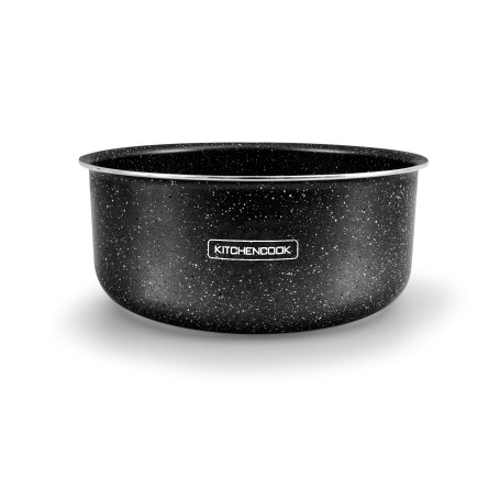 Casserole aluminium 20 cm effet pierre STONED CAS20 TFI Kitchencook