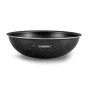 Wok aluminium 28 cm effet pierre STONED_WOK28_TFI Kitchecook