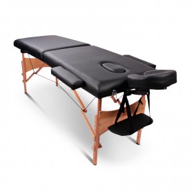 Table de massage pliante avec accessoires et housse TDM102 noir Yoghi