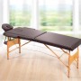 Table de massage pliante avec accessoires et housse TDM102 marron Yoghi