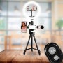 Trépied vlogging avec LED Livestreaming et microphone VLOG 550 Wi Light