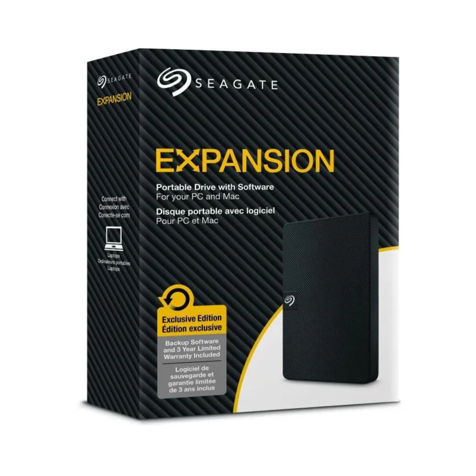 Seagate - STKM1000400 - Noir - Disque dur externe - 1 To - USB 3.2 Gen 1 - miniature 4 - Zenkaa